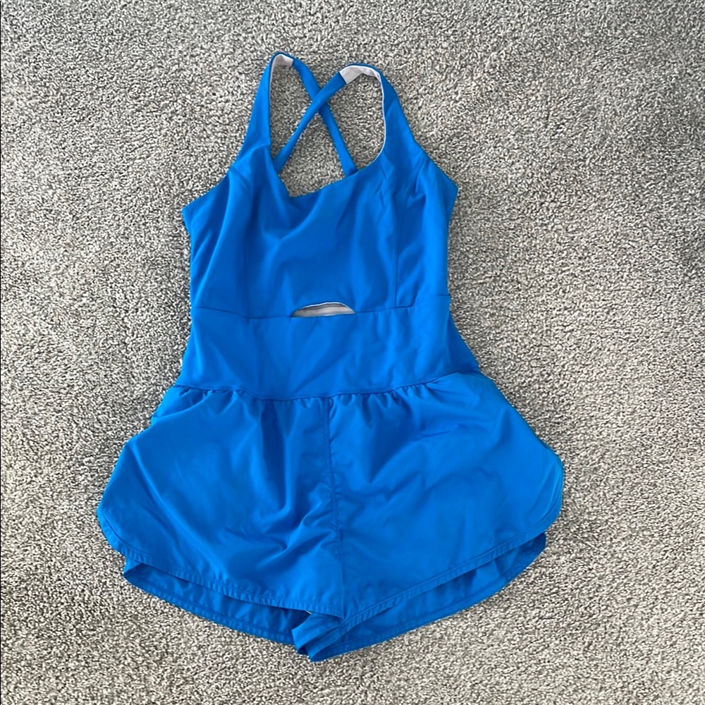 Blue Women's Athletic Romper